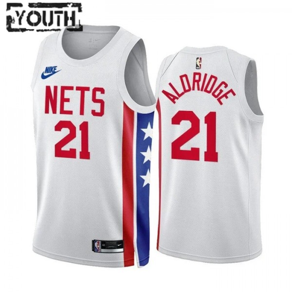 Brooklyn Nets Trikot Lemarcus Aldridge 21 2022-23 Classic Edition Weiß Swingman - Kinder